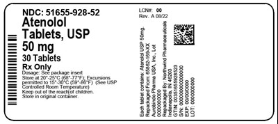 Label - 51655 928 52   Rev A 08 22